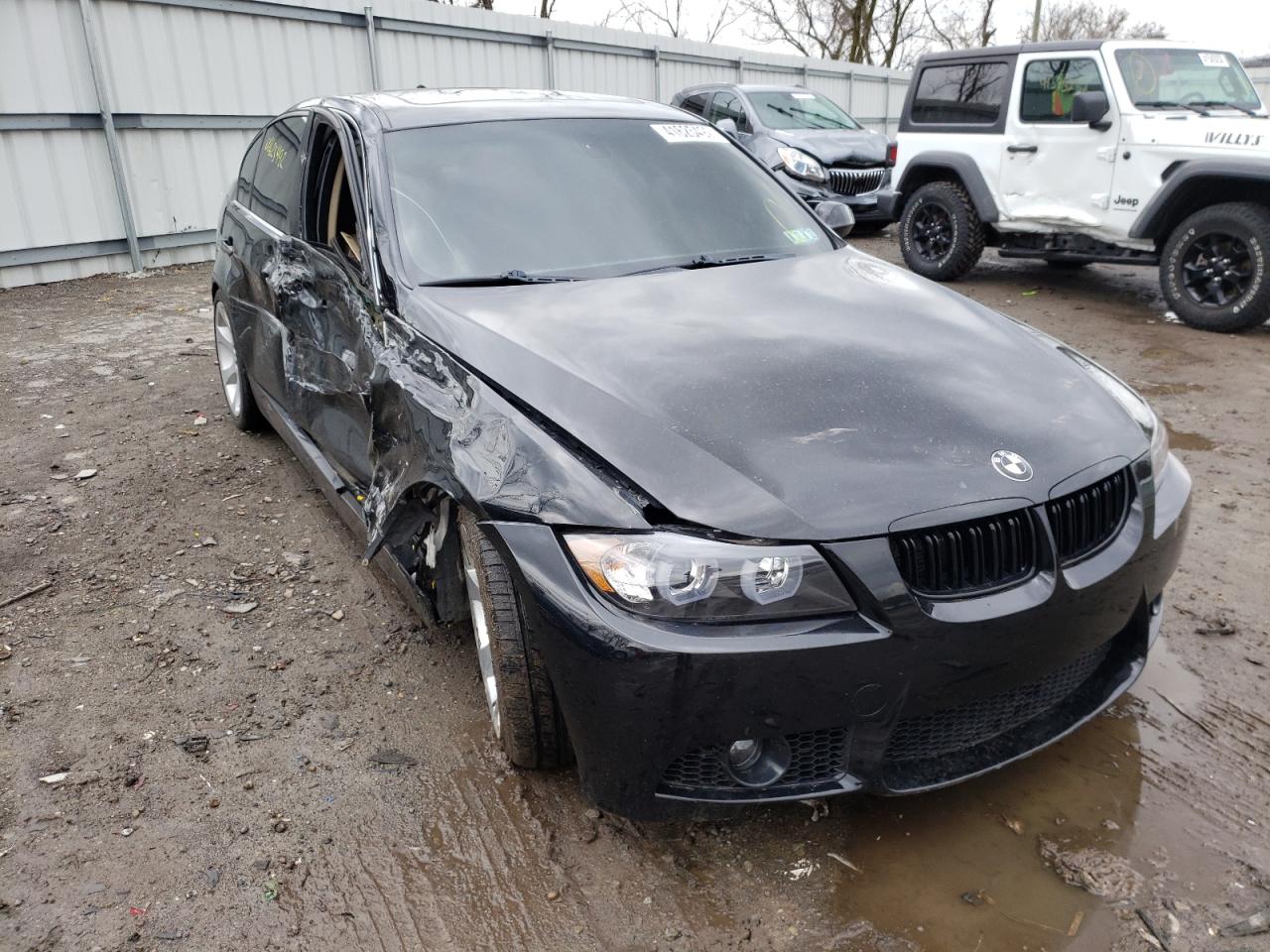 BMW 335 I 2007 with VIN WBAVB73567KY62358 - Photo from auction