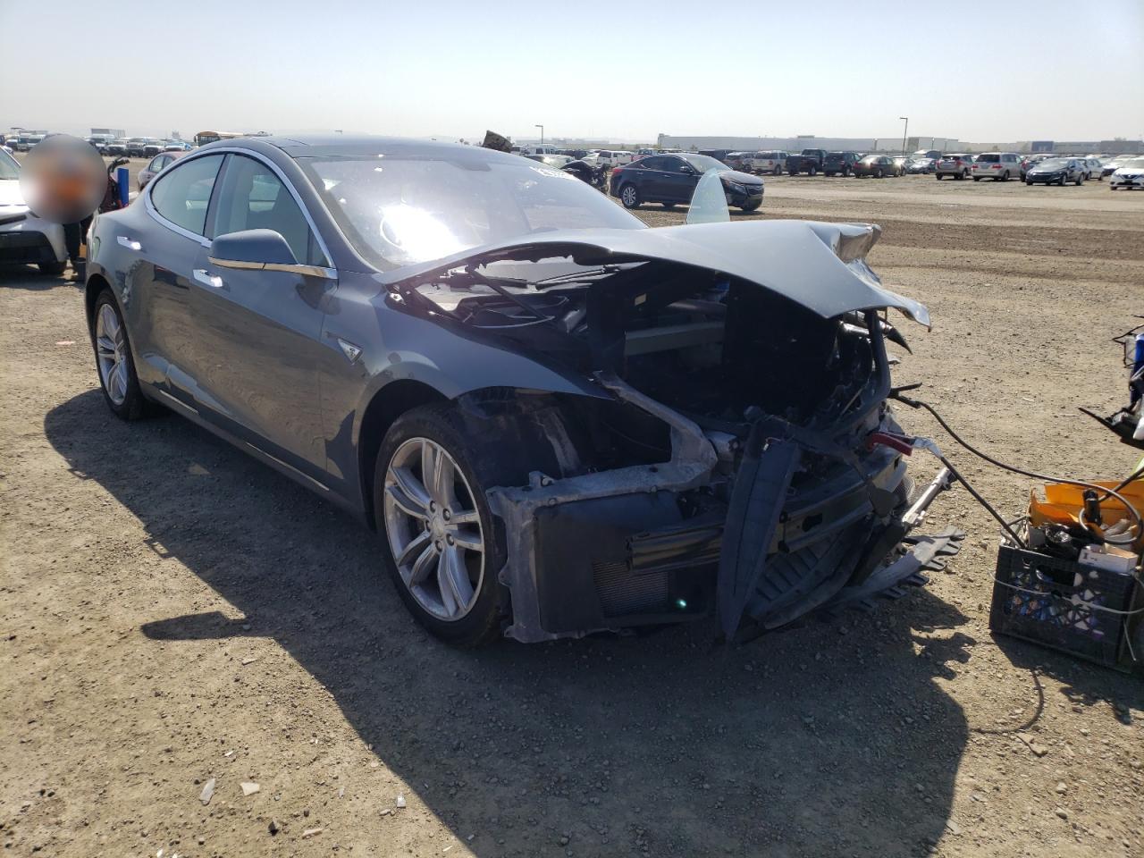 TESLA MODEL S 2014 with VIN 5YJSA1H18EFP43801 - Photo from auction
