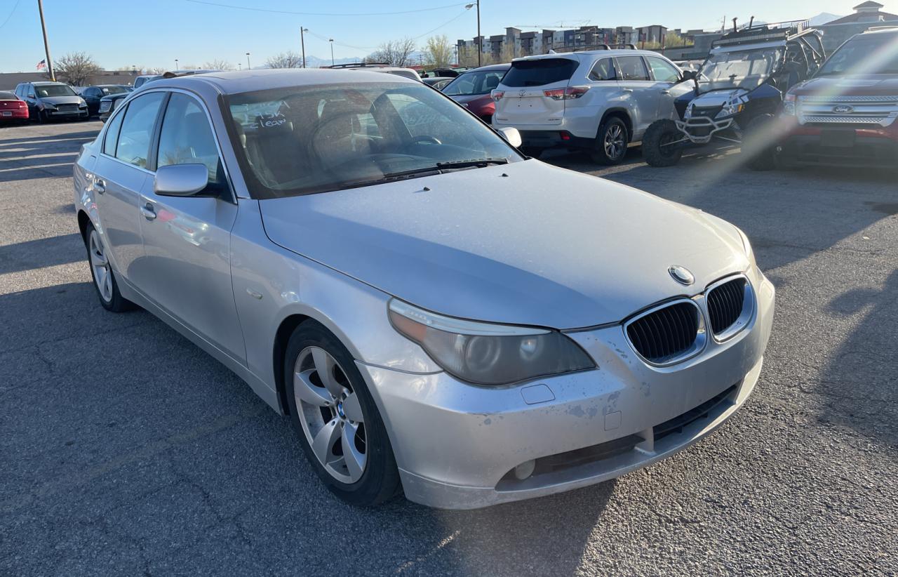 BMW 530 I 2004 with VIN WBANA73554B059524 - Photo from auction