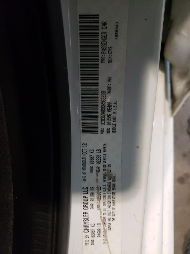 Photo 10 from auction – 2013 DODGE AVENGER SE with VIN 1C3CDZAB9DN563289