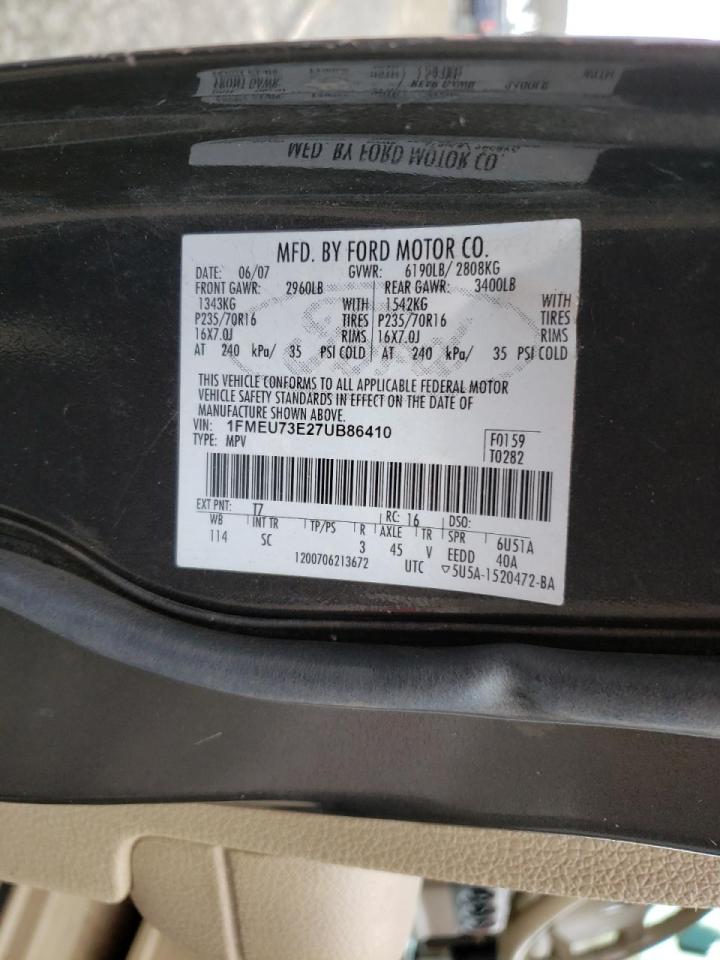 Photo 10 from auction – 2007 FORD EXPLORER with VIN 1FMEU73E27UB86410