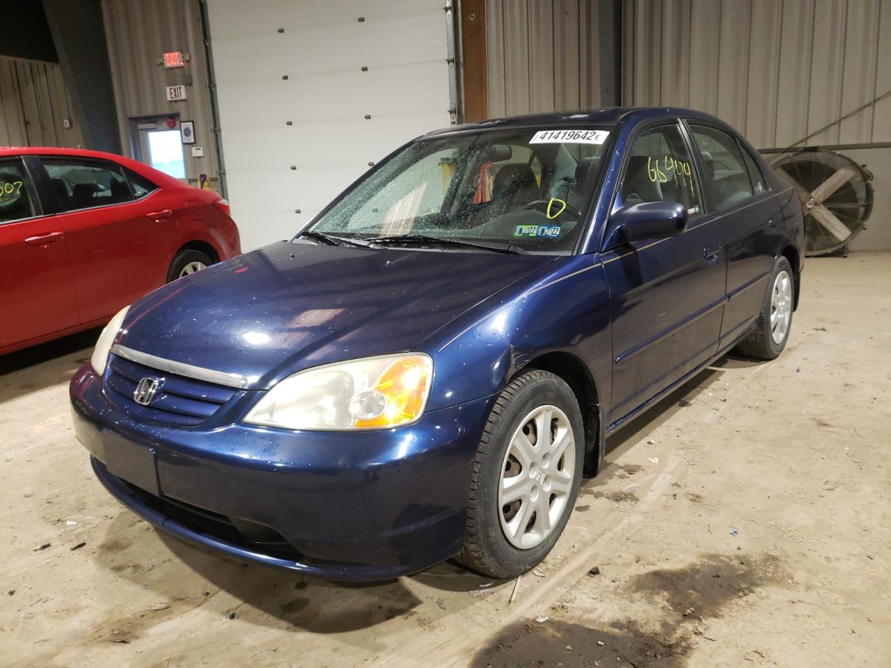 Photo 2 from auction – 2003 HONDA CIVIC EX with VIN 2HGES25783H501530