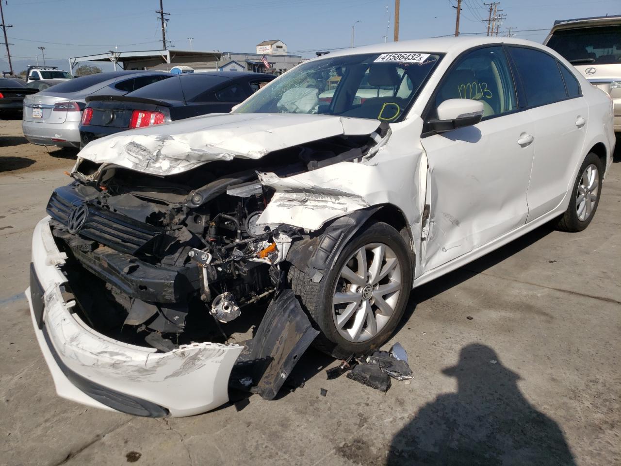 Photo 2 from auction – 2012 VOLKSWAGEN JETTA SE with VIN 3VWDP7AJ6CM450666