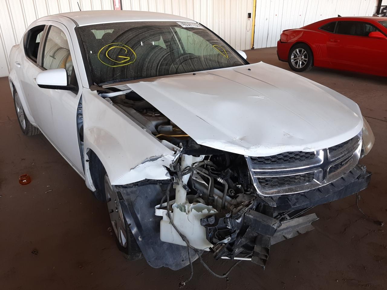 DODGE AVENGER SX 2013 with VIN 1C3CDZCB2DN625385 - Photo from auction