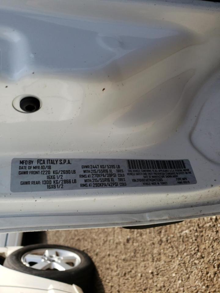 Photo 10 from auction – 2019 RAM PROMASTER with VIN ZFBHRFAB7K6M23365