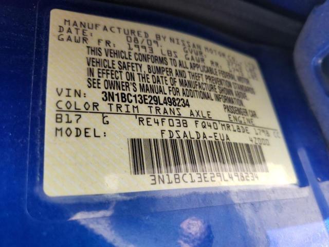 Photo 10 from auction – 2009 NISSAN VERSA S with VIN 3N1BC13E29L498234