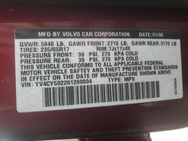 Photo 10 from auction – 2006 VOLVO XC90 with VIN YV4CY592261280804