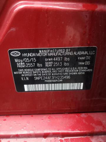 Photo 10 from auction – 2015 HYUNDAI SONATA SE with VIN 5NPE24AF3FH235496