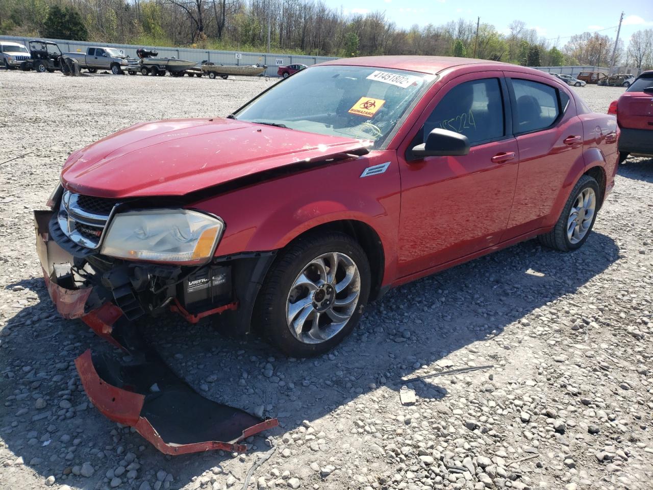 Photo 2 from auction – 2012 DODGE AVENGER SE with VIN 1C3CDZAB4CN186000