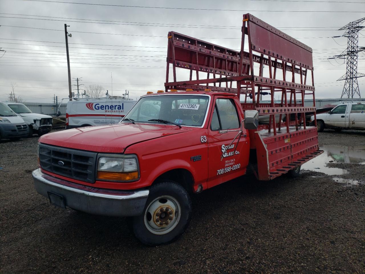 Photo 2 from auction – 1996 FORD F350 with VIN 1FDKF37G0TEA14107