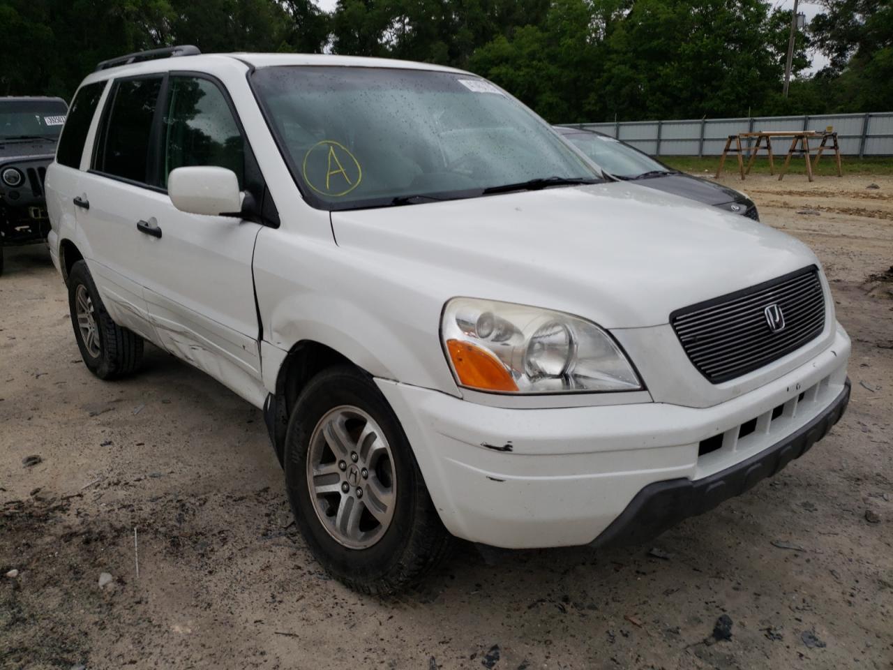 HONDA PILOT EXL 2003 with VIN 2HKYF187X3H528368 - Photo from auction