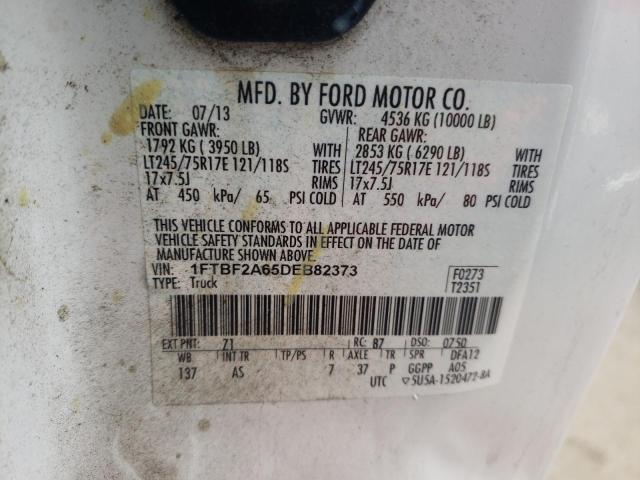 Photo 10 from auction – 2013 FORD F250 SUPER with VIN 1FTBF2A65DEB82373