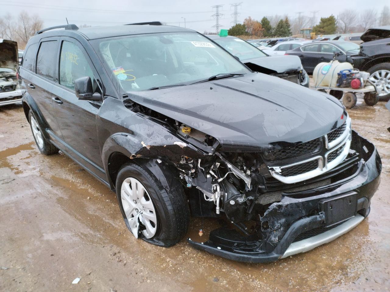 DODGE JOURNEY SE 2019 with VIN 3C4PDCBB0KT836559 - Photo from auction