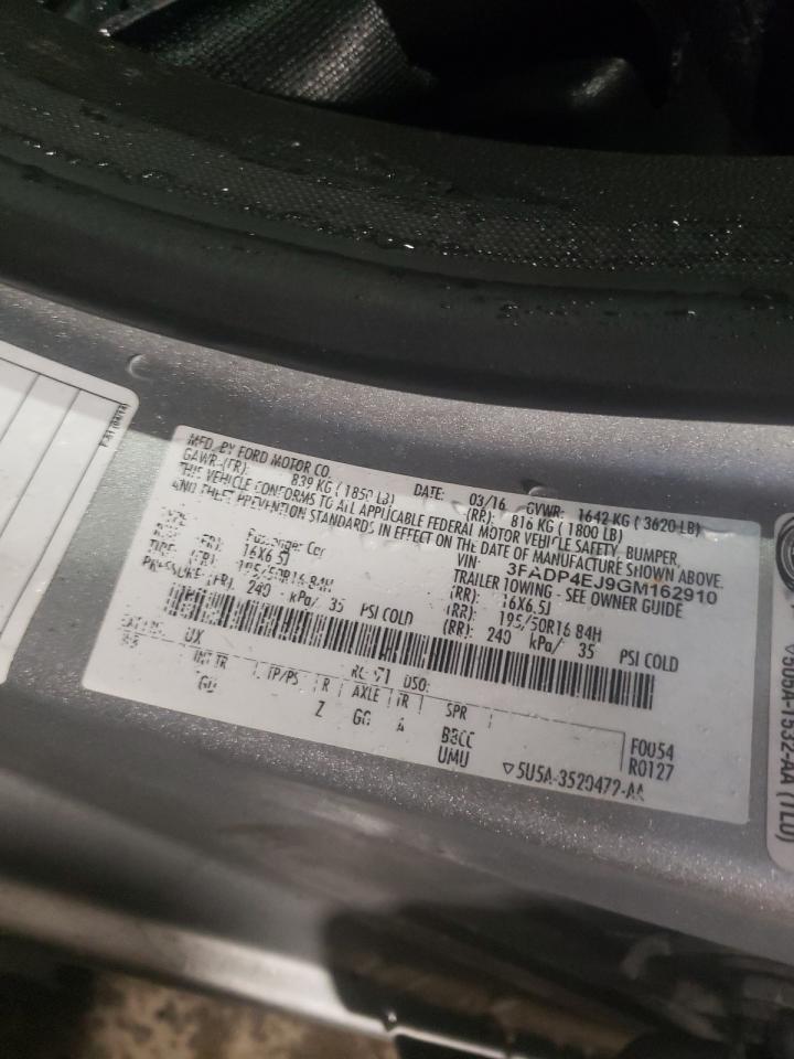 Photo 10 from auction – 2016 FORD FIESTA SE with VIN 3FADP4EJ9GM162910
