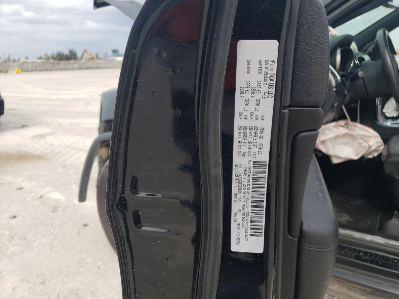 Photo 10 from auction – 2019 JEEP GRAND CHER with VIN 1C4RJEBG0KC851311