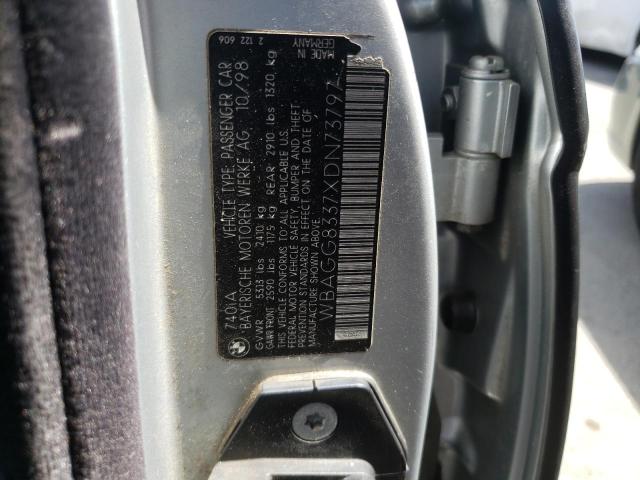 Photo 10 from auction – 1999 BMW 7 SERIES with VIN WBAGG8337XDN73797
