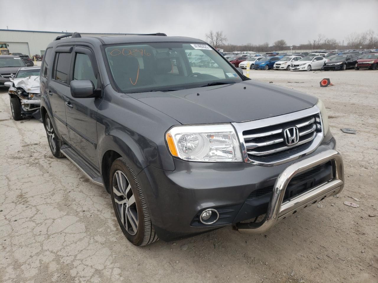 HONDA PILOT EXL 2013 with VIN 5FNYF4H58DB008296 - Photo from auction