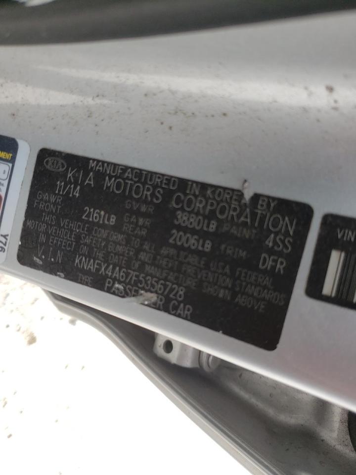 Photo 10 from auction – 2015 KIA FORTE LX with VIN KNAFX4A67F5356728