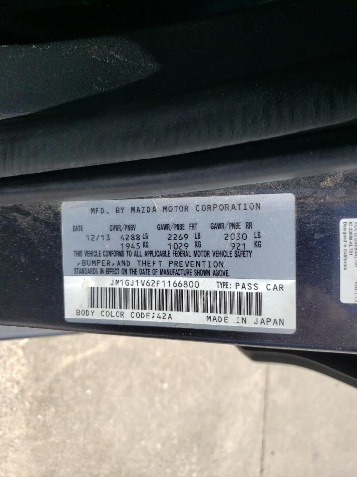 Photo 10 from auction – 2015 MAZDA 6 TOURING with VIN JM1GJ1V62F1166800