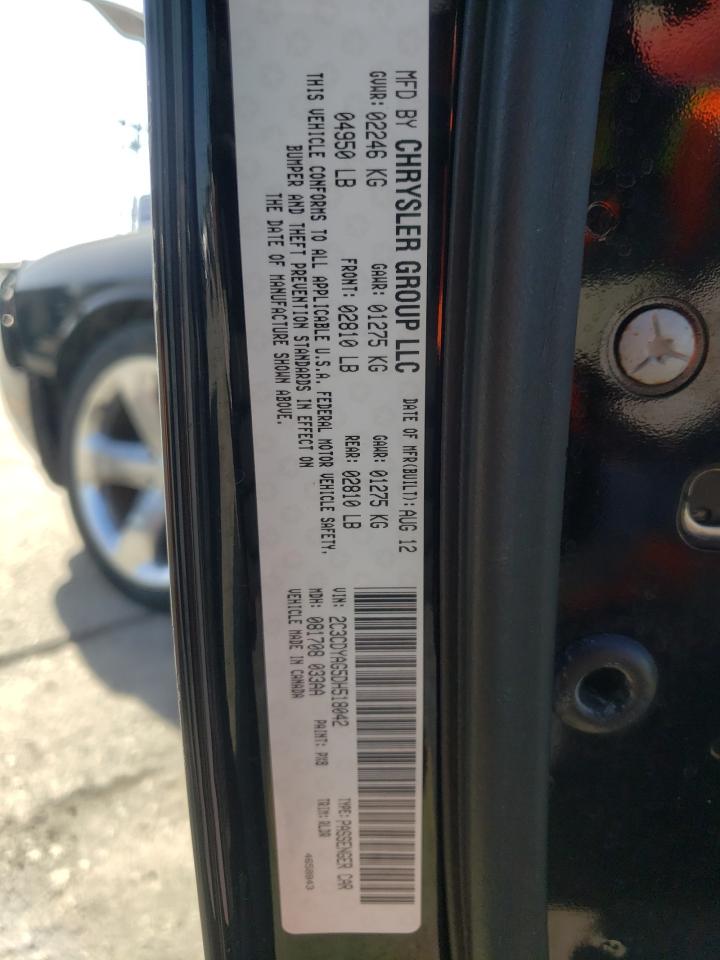 Photo 10 from auction – 2013 DODGE CHALLENGER with VIN 2C3CDYAG5DH518042