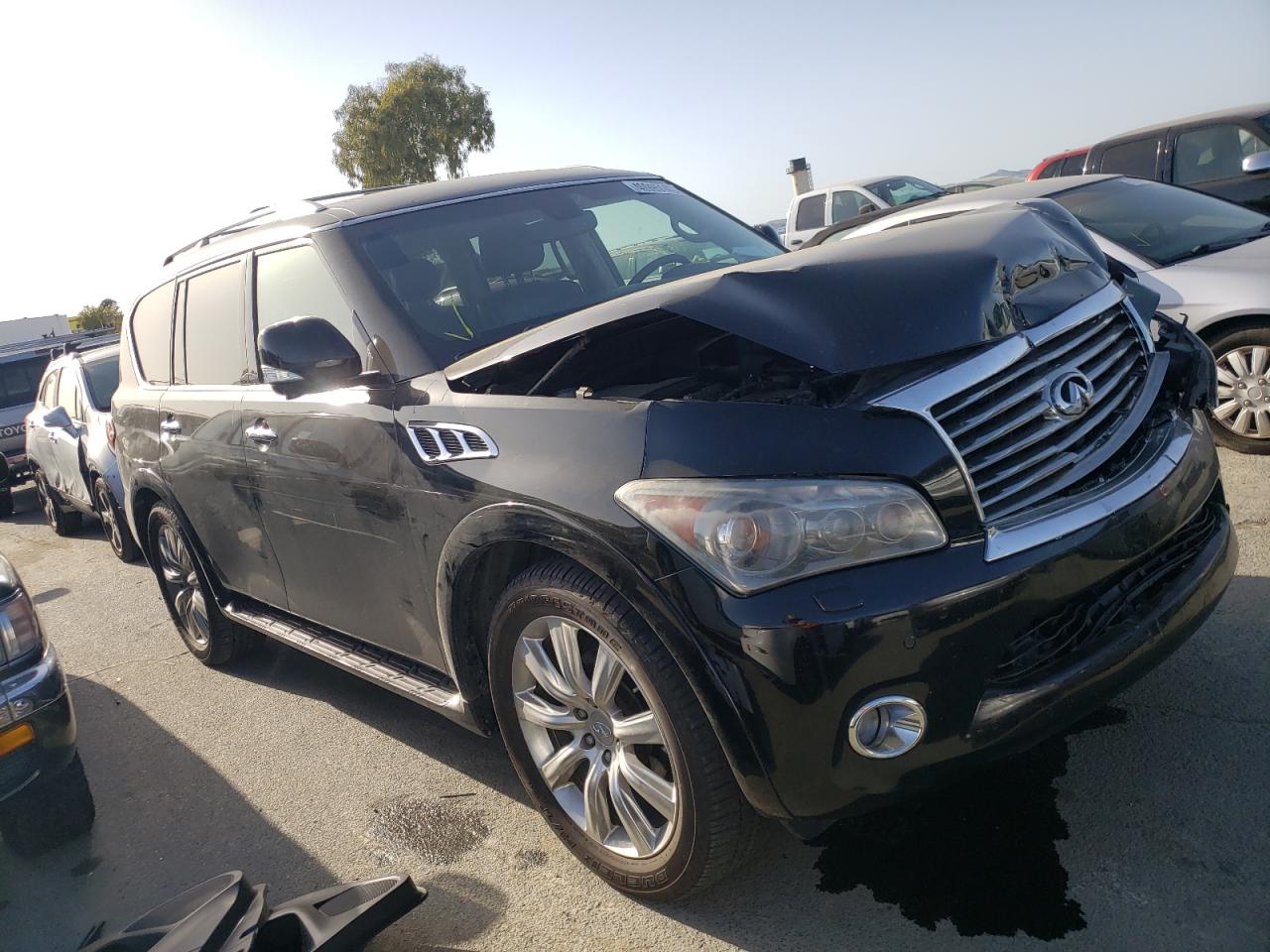 INFINITI QX56 2011 with VIN JN8AZ2NE9B9007414 - Photo from auction