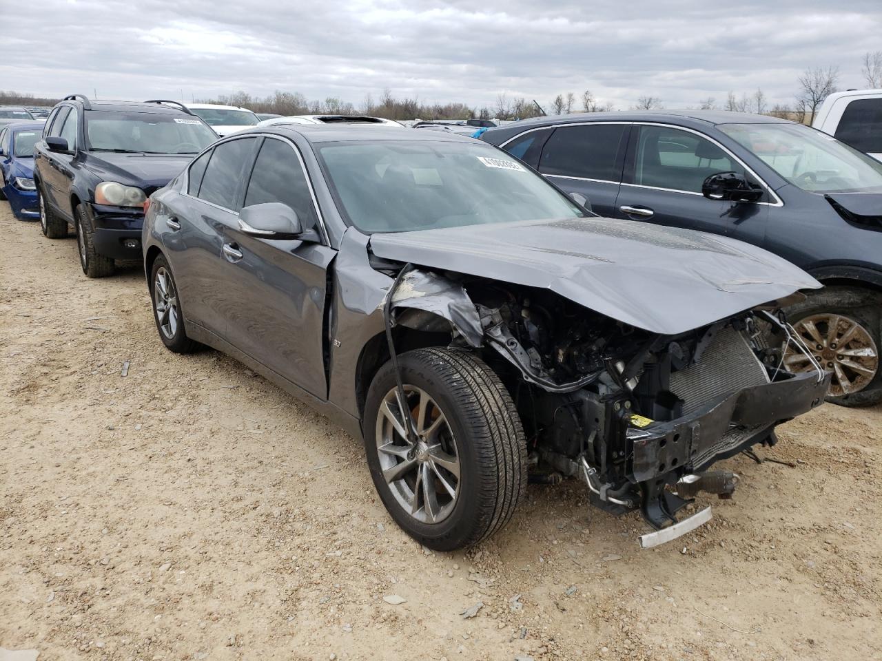 INFINITI Q50 BASE 2015 with VIN JN1BV7AR6FM420477 - Photo from auction