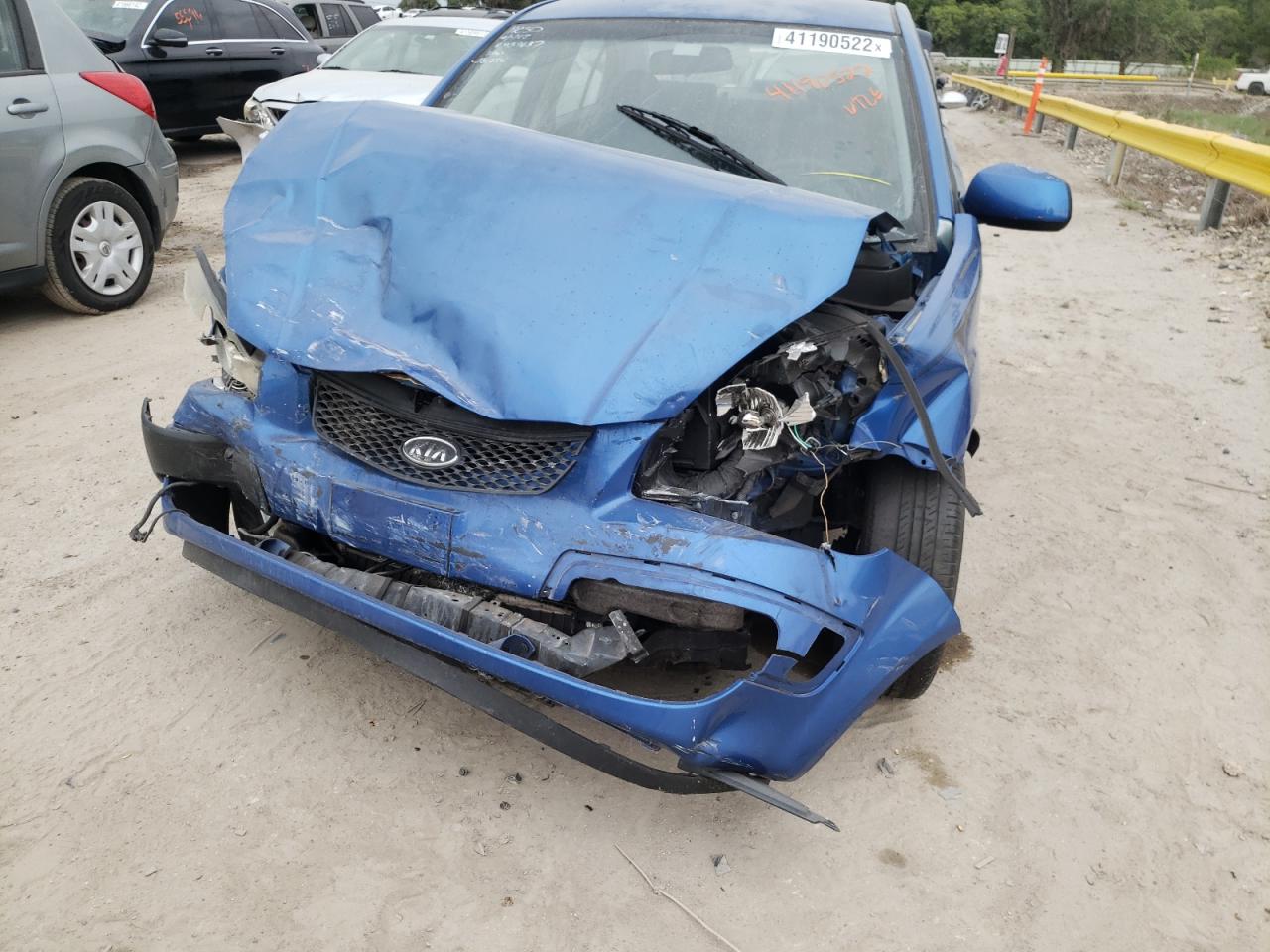 Photo 9 from auction – 2008 KIA RIO BASE with VIN KNADE123986305857