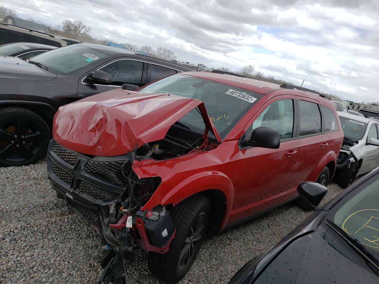 Photo 2 from auction – 2018 DODGE JOURNEY SE with VIN 3C4PDCAB6JT496723