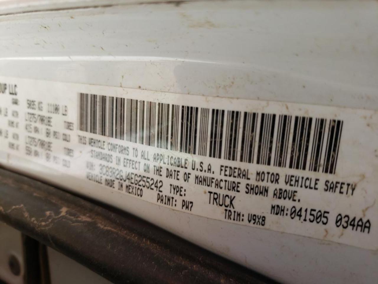 Zdjęcie 10 z aukcji – 2014 RAM 3500 ST z VIN 3C63R2GJ4EG255242