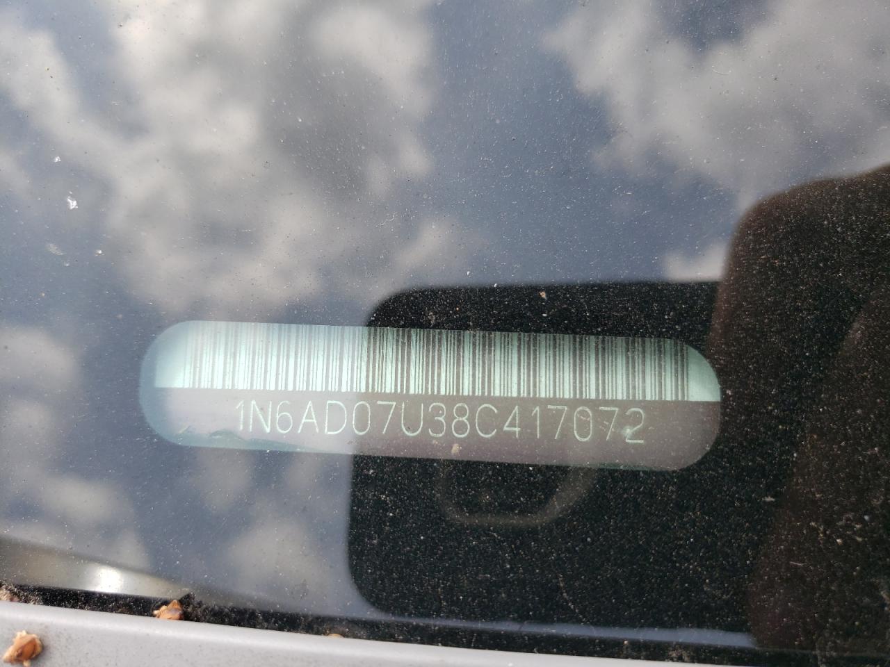 Photo 10 from auction – 2008 NISSAN FRONTIER C with VIN 1N6AD07U38C417072