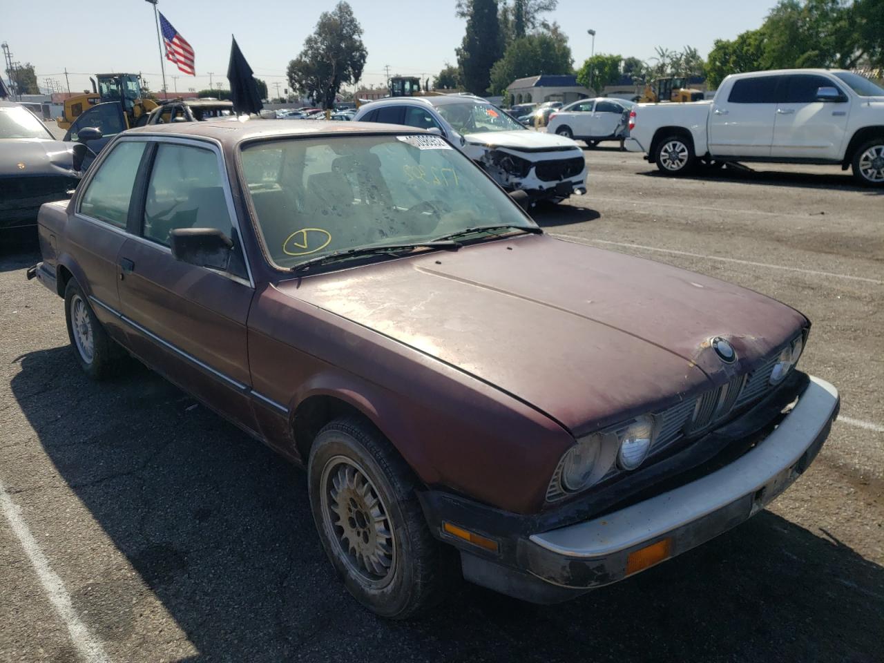 BMW 325 E AUTO 1987 with VIN WBAAB640XH1686773 - Photo from auction