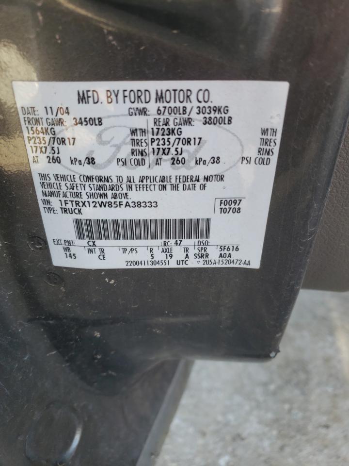 Фото 10 с аукциона – 2005 FORD F150 с VIN 1FTRX12W85FA38333