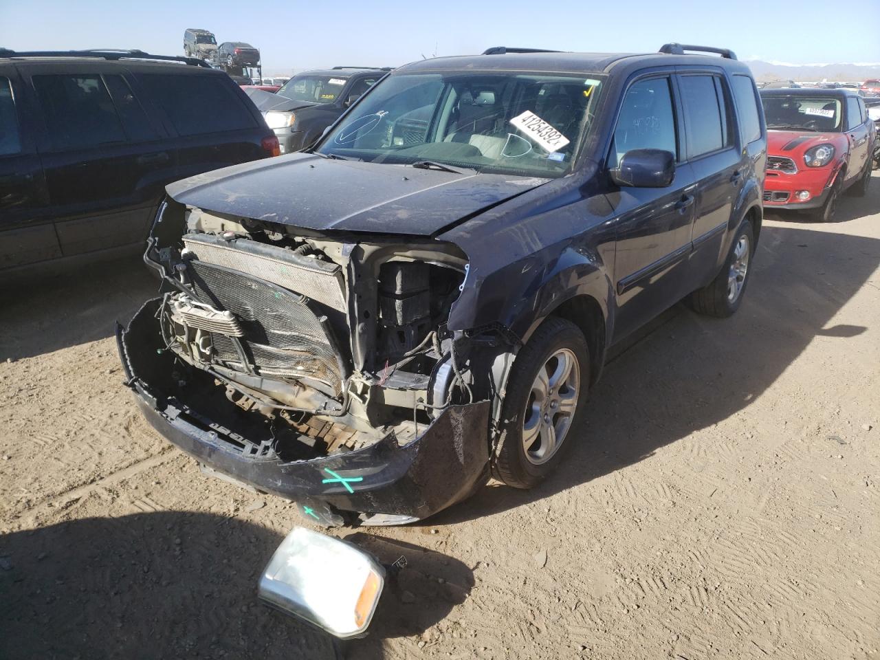 Photo 2 from auction – 2013 HONDA PILOT EXL with VIN 5FNYF4H52DB018158