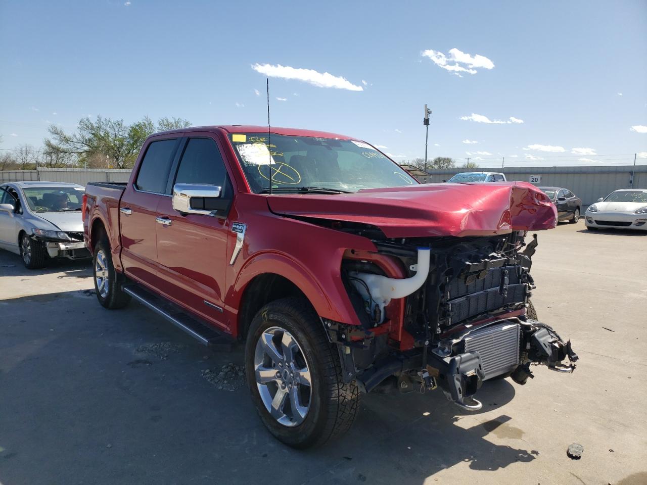 FORD F150 SUPER 2021 with VIN 1FTFW1ED2MFC29924 - Photo from auction