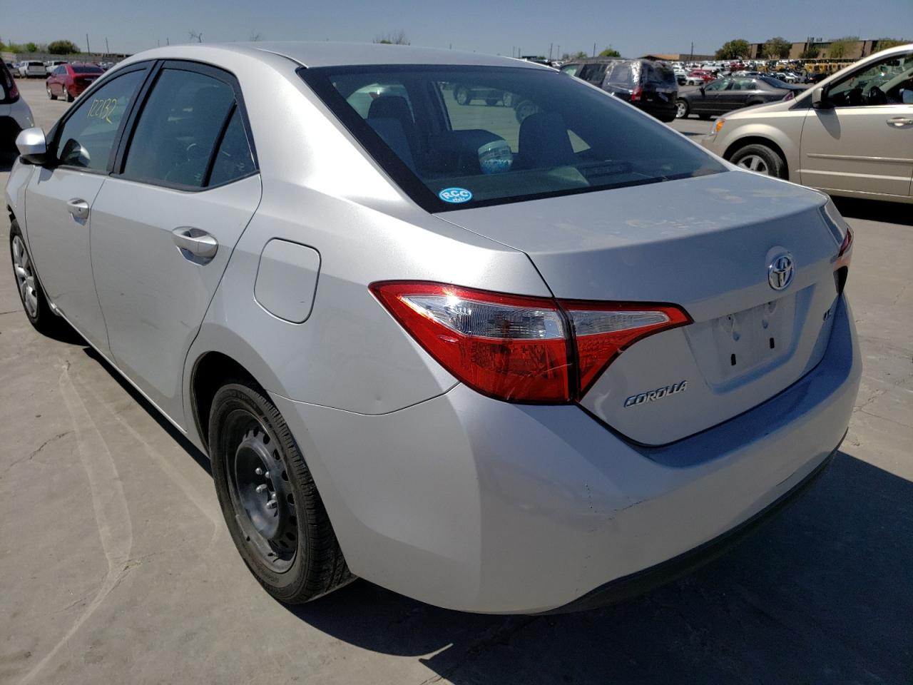Photo 3 from auction – 2014 TOYOTA COROLLA L with VIN 2T1BURHE1EC104558
