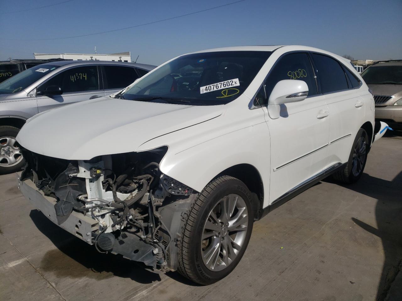 Photo 2 from auction – 2013 LEXUS RX 450 with VIN JTJZB1BA0D2410205