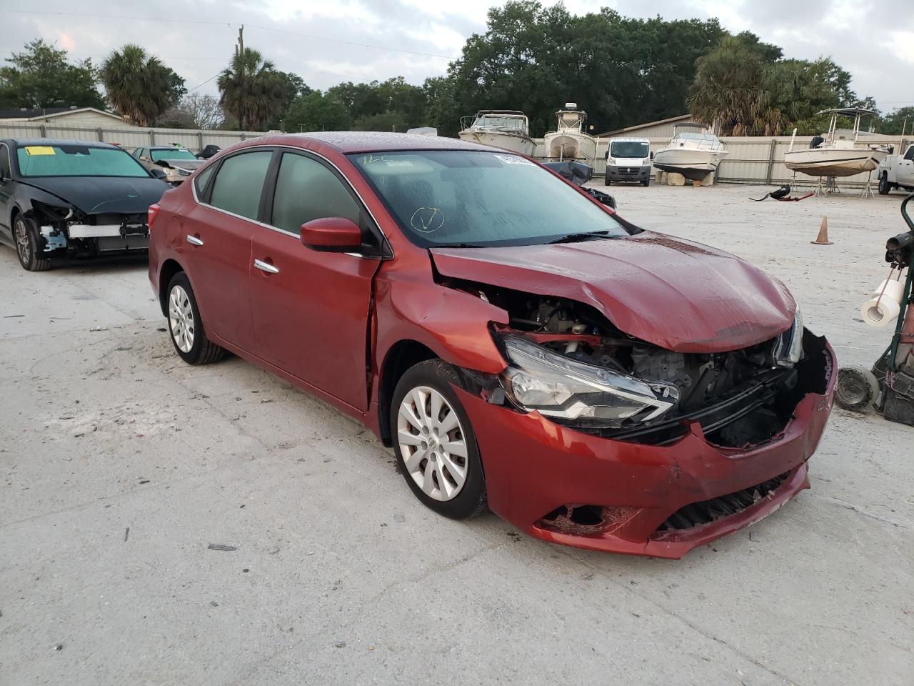 NISSAN SENTRA S 2016 with VIN 3N1AB7AP2GY333838 - Photo from auction