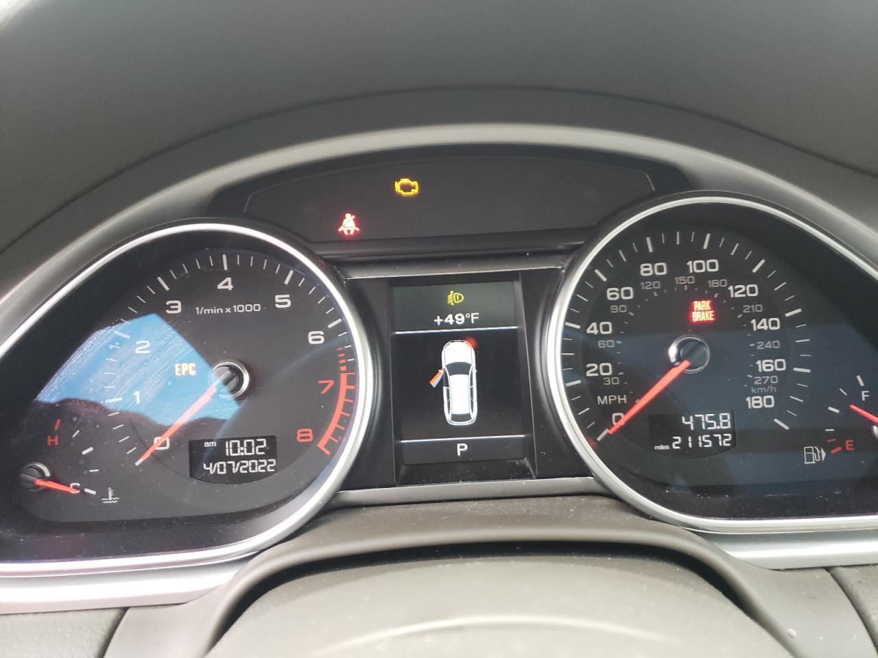 Photo 8 from auction – 2014 AUDI Q7 PREMIUM with VIN WA1LGAFE2ED001436