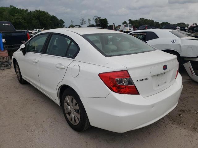 Photo 3 from auction – 2012 HONDA CIVIC LX with VIN 19XFB2F57CE017327