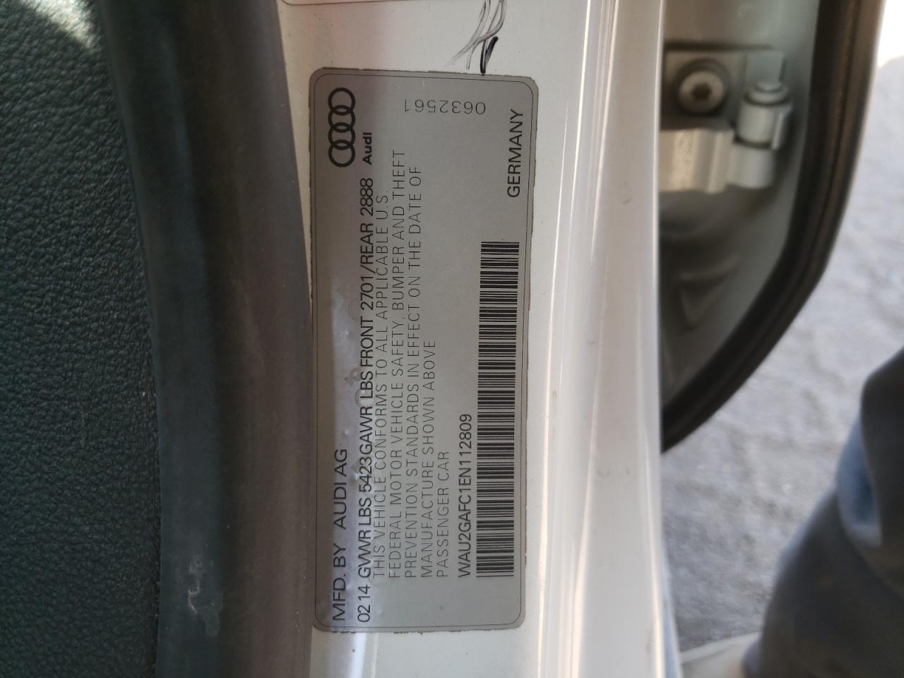 Photo 10 from auction – 2014 AUDI A7 PRESTIG with VIN WAU2GAFC1EN112809