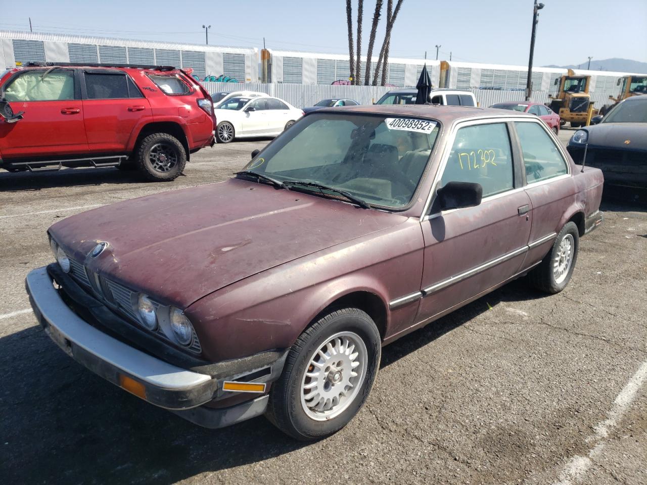 Photo 2 from auction – 1987 BMW 325 E AUTO with VIN WBAAB640XH1686773