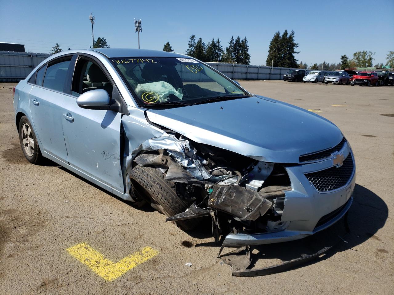 CHEVROLET CRUZE LT 2012 with VIN 1G1PF5SC4C7336109 - Photo from auction