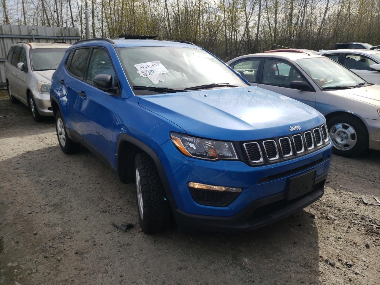 JEEP COMPASS SP 2017 with VIN 3C4NJDAB2HT642616 - Photo from auction