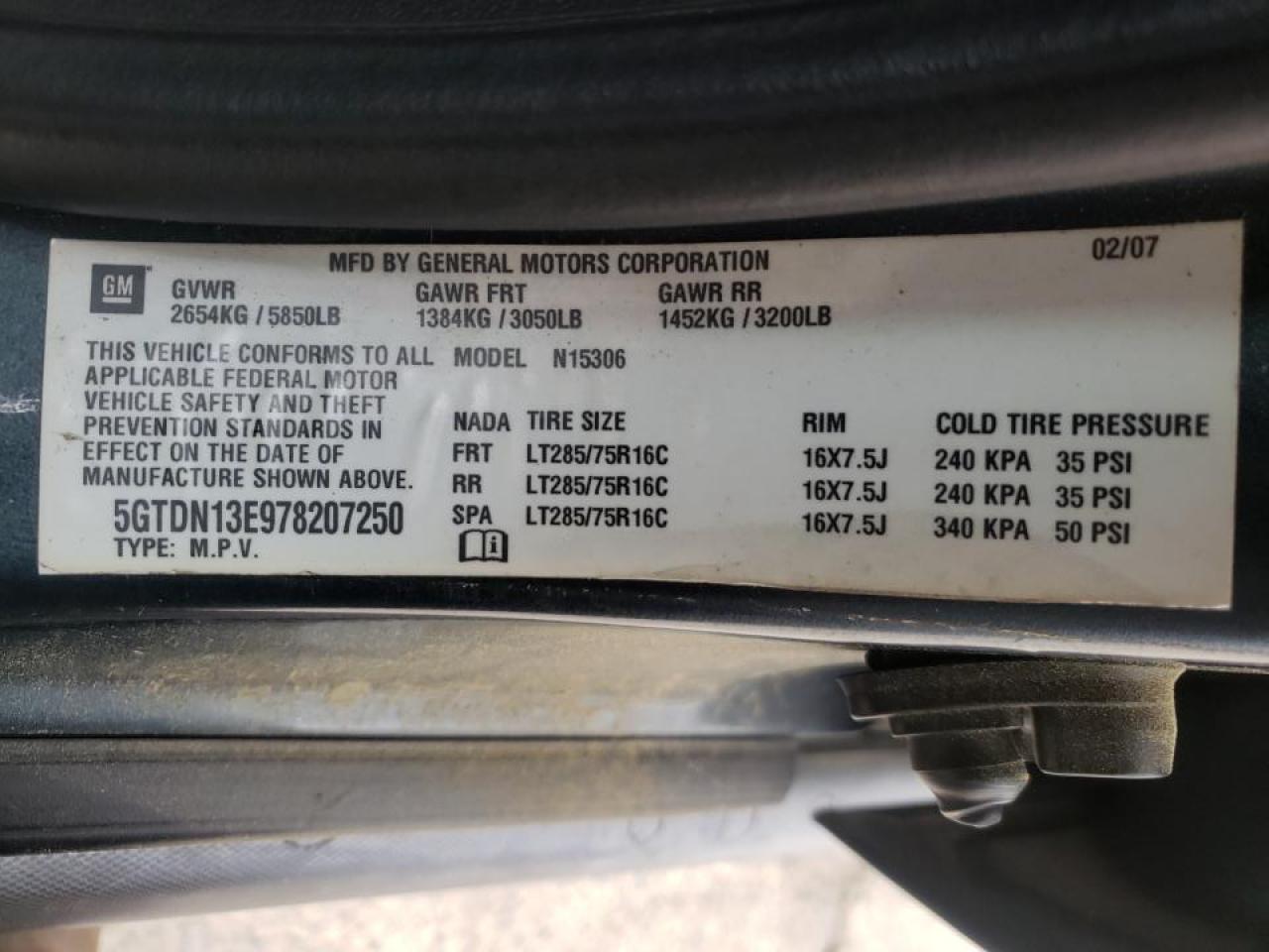 Photo 10 from auction – 2007 HUMMER H3 with VIN 5GTDN13E978207250