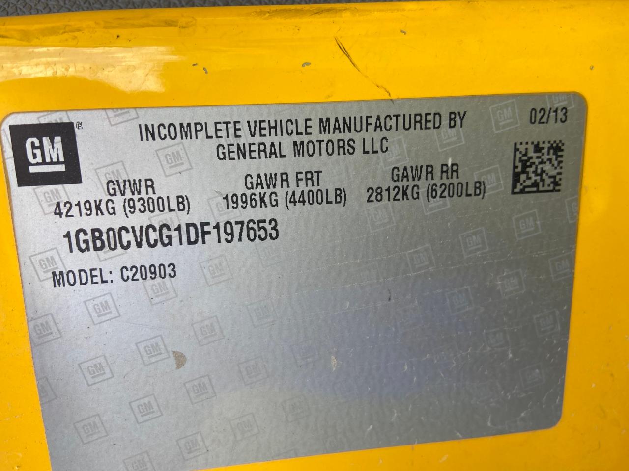 Photo 10 from auction – 2013 CHEVROLET SILVERADO with VIN 1GB0CVCG1DF197653