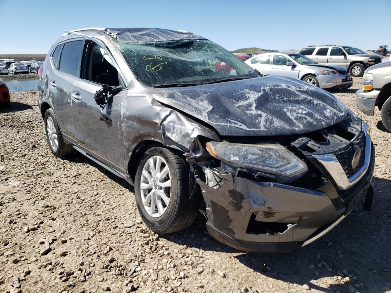 NISSAN ROGUE S 2018 with VIN KNMAT2MVXJP575728 - Photo from auction