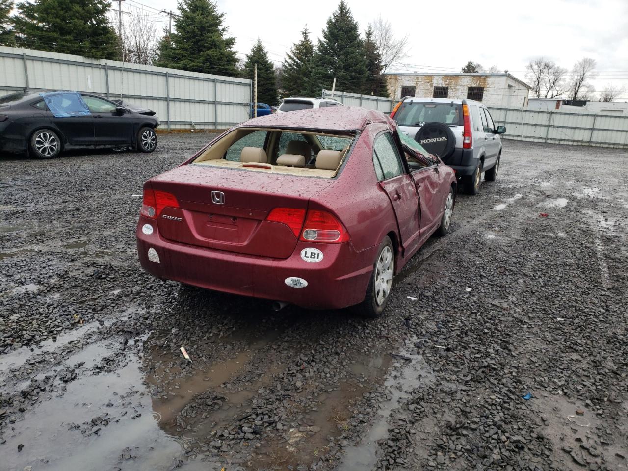 Photo 4 from auction – 2007 HONDA CIVIC LX with VIN 2HGFA16587H513035