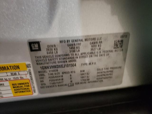 Photo 10 from auction – 2014 CHEVROLET TRAVERSE L with VIN 1GNKVHKDXEJ101564