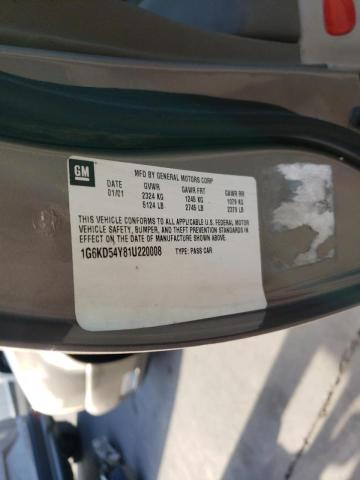 Photo 10 from auction – 2001 CADILLAC DEVILLE with VIN 1G6KD54Y81U220008