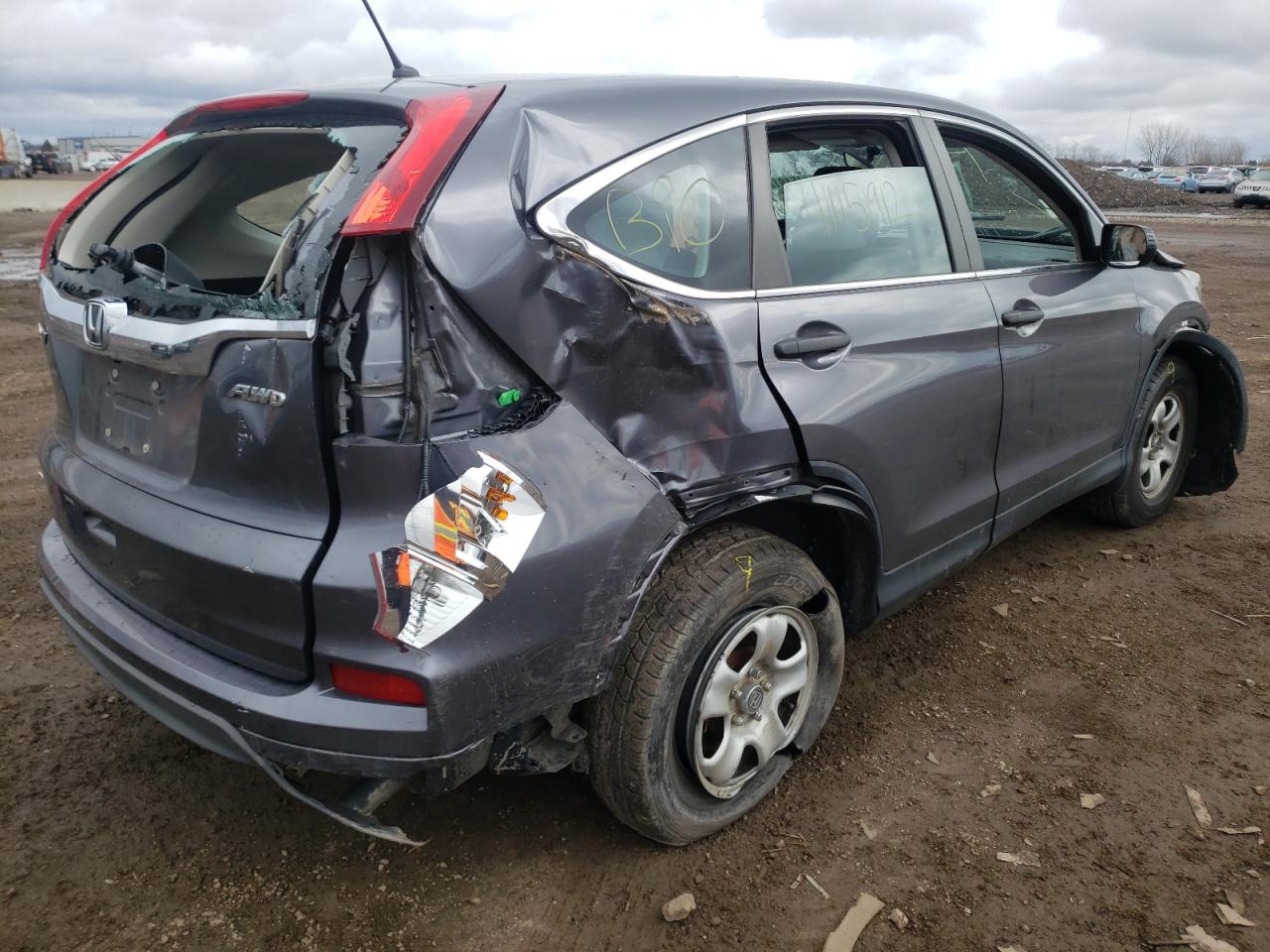 Photo 4 from auction – 2015 HONDA CR-V LX with VIN 5J6RM4H36FL068211